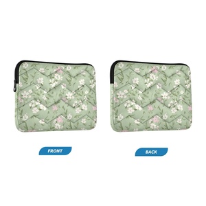 New Arrival Custom Green and Purple Checked Plain Print <b>Computer</b> Messenger Laptop <b>Accessories</b> Grid Protective Case Laptop Sleeve - Product Image 2