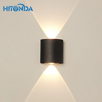 Haute qualité pas cher prix extérieur étanche mural haut et bas lampe murale LED lumineuse