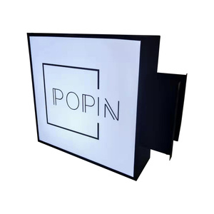 Factory customized advertising light box outdoor/indoor restaurant mall public wall hanging 50cm*50cm LED light box