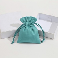 Sac d'emballage en velours personnalisé avec logo imprimé ZHD, pochette en velours doux pour vêtements, chaussettes en fourrure, sac de rangement