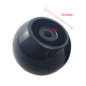 Modern Minimalist Cabinet Drawer Plastic <b>Handles</b> Round Silver Black Electroplated Easy Installation <b>Furniture</b> <b>Knobs</b> - Product Image 2