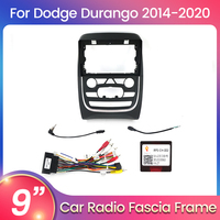 Marco de Radio para Auto MEKEDE para Dodge Durango 2014-2020 de 9 Pulgadas con Marco de Audio para Auto de Plástico