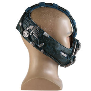Dark Knight Rises <span class=keywords><strong>Bane</strong></span> <span class=keywords><strong>Mask</strong></span> Halloween Bat helm pesta untuk topeng Cosplay properti film terbuat dari lateks - Product Image 3