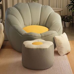 Sofá súper suave que se convierte en cama individual, futón, sillón popular tipo puf, silla para dormitorio o ventana. - Product Image 4