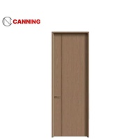 Porte intérieure de chambre à coucher, finition carbone-cristal, imperméable, résistante à l'humidité, moderne, minimaliste, porte composite en bois massif