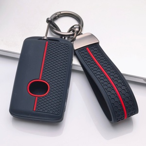 Housse de clé en silicone compatible avec Mazda 3 6 CX3 CX5 CX9 MX5 Miata, clé intelligente à 3 boutons (verrouillage, déverrouillage et fonction panique) - Product Image 4