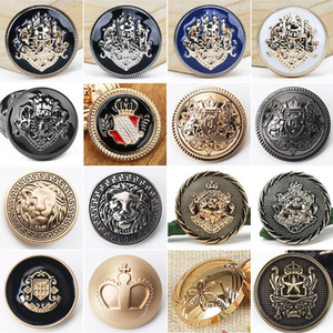 Tùy chỉnh thiết kế giá rẻ giá kim loại ưa thích brass Zinc Hợp Kim quân đội đồng phục phù hợp với áo khoác blazer shank nút - Product Image 3