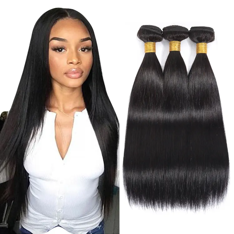 Apple Girl Großhandel Virgin Cuticle Aligned Hair Products Weaves Bundles Peruanisches und brasilia nisches Echthaar Straight Hair Bundle