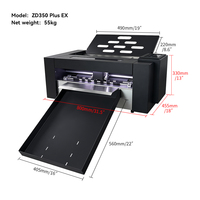 Máquina de Corte de Etiquetas Purcell ZD350 Plus-EX, Plotter de Corte y Plegado, Maquinaria de Procesamiento de Doble Cabezal, Troqueladora Digital