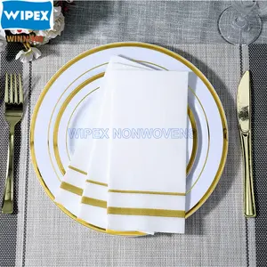 OEM Airlaid 종이 냅킨 화이트 핸드 타올 대형 식탁 일회용 테이블 냅킨 럭셔리 티슈 페이퍼 냅킨 테이블