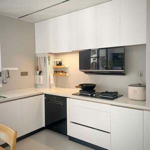 Gabinetes de Cocina Modernos y Ecológicos, Colores Personalizados, Nuevos Diseños, Estructura de Madera MDF, Lacado, Gabinetes de Cocina Sencillos con Descuento - Product Image 2