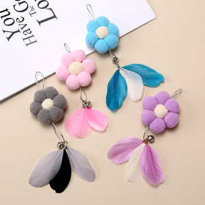 Factory direct sales of <b>cat</b> teaser with feather bell replacement head, fairy <b>cat</b> teaser, durable pet chew toy, interactive <b>cat</b> - Product Image 3