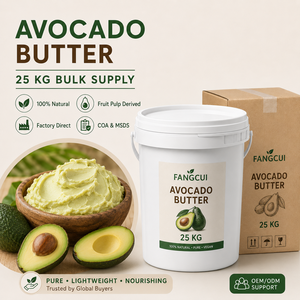Mantequilla de Aguacate Persea Gratissima Prensada en Frío con Textura Fina, Apta para Hidratación Corporal y Mezcla de Materia Prima para Cremas - Product Image 1