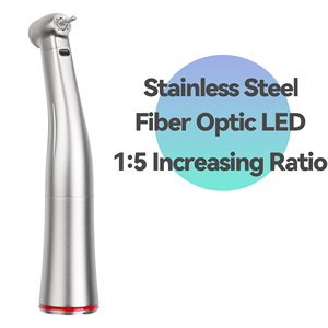 Manipolo Chirurgico Dentale X95 X95L in Acciaio Inox a Bassa Velocità con Fibra Ottica LED Contrangolo 1:5 4 Fori a Pressione - Product Image 3