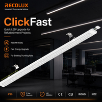 Sistem Retrofit LED Universal ClickFast untuk Rel Lampu Lama, Pemasangan Cepat, Peningkatan Lampu Komersial 35-138W, Dapat Diubah IP20 CCT