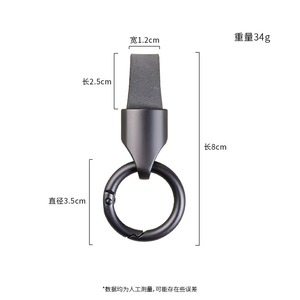 Llavero de Cuero PU al por Mayor del Fabricante, Etiqueta para Llaves de Coche y Anillo para Llaves con Logotipo Personalizado Impreso con Láser, Artículo Promocional de Recuerdo - Product Image 3