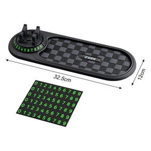 NUEVO Kit Universal Multifuncional de PVC para Interiores de Automóviles, Alfombrilla Antideslizante, Soporte para Teléfono Móvil, Gafas de Sol, Accesorios Interiores - Product Image 1