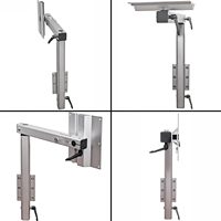 HWHongRV Pied de table réglable en alliage d'aluminium de qualité supérieure pour camping-car, pivotant à 360 degrés, support de mobilier intérieur pour fourgon aménagé et camping-car
