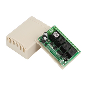 Công tắc điều khiển từ xa không dây <span class=keywords><strong>12V</strong></span> 4 kênh AK-RK04S-12 Bộ thu bật/tắt Rơle 4 chiều với tối đa 10A. Hiện tại 433Mhz - Product Image 2