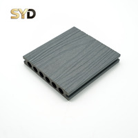 Planche de terrasse en composite bois-plastique co-extrudé, creuse, imperméable, 18 mm, pour jardin, patio et terrasse extérieurs