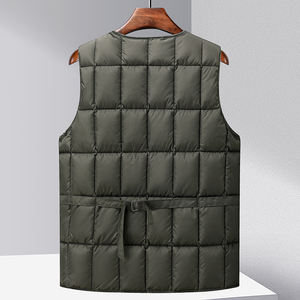 Gilet Invernale RCX per <span class=keywords><strong>Uomo</strong></span>, Casual, Traspirante, Antivento, Ecologico in Poliestere, Scollo a V, Multitasche, Isolato, <span class=keywords><strong>Nero</strong></span> - Product Image 4