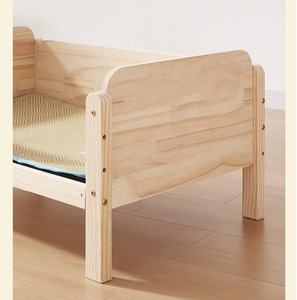 Letto per Cani di Piccola Taglia in Legno Massello Ecologico, Staccabile e Lavabile, per Tutte le Stagioni, Ideale per il Soggiorno - Product Image 5
