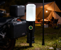 Accesorio Universal para Motocicleta BL-F350, Soporte para Bandera, Luz LED Estroboscópica Multimodo, Baliza de Advertencia para Conducción Nocturna Segura