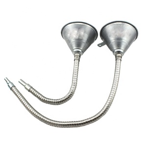 Funil de Metal com Bico Flexível de 12 Polegadas, Ferramenta Automotiva para Enchimento de Óleo, Líquido, Gasolina e Diesel, Ferramentas Profissionais para Oficina - Product Image 1