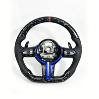 Volant en cuir perforé en fibre de carbone forgée pour BMW F01 F11 F15 F10 F20 F30 E46 E92 Série 3 Série 5