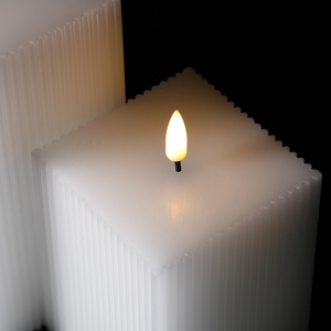 Taovan — <span class=keywords><strong>petite</strong></span> <span class=keywords><strong>bougie</strong></span> électrique à bandes verticales led, pour décoration de mariage - Product Image 5