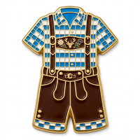 Épinglette personnalisée en alliage de zinc émaillé souple, style traditionnel bavarois, pour événements régionaux d'Oktoberfest (vente en gros)
