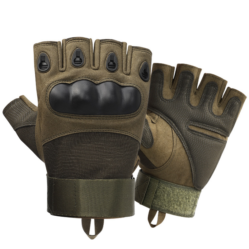 Outdoor Half Finger Military Tactical Gloves Men High Strength EVA Joint Protective Shell For Palm Work Military Gloves