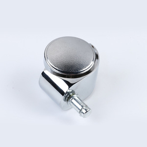 Roue pivotante universelle en métal avec roulement à billes, robuste, grise, pour chaise de bureau, alliage K02 Card King - Product Image 1