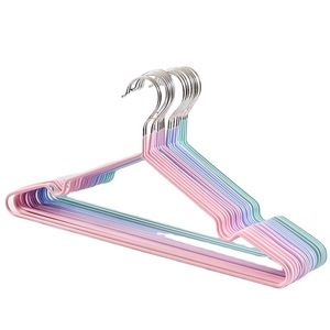 Perchas de acero inoxidable para ropa, paquete de 5, tipo gancho rectangular antideslizante para adultos y niños, organizador de ropa, perchas para abrigos - Product Image 5