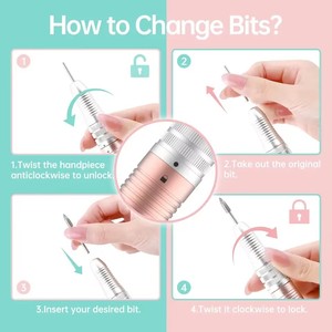 35000rpm Up200 <b>Nail</b> Drill Handpiece Replacement Handpiece Use for Kupa Upower Up200 Ug12 Drill. Drc Type-e Handpiece - Product Image 6