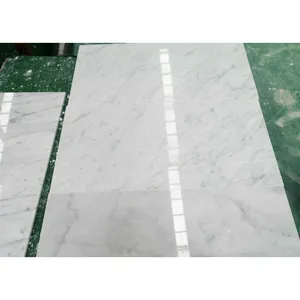 Marble Tile For Home Decoration Factory Price Imported Italian Carrara White Modern Luxury Tiles Home Office Polished 100 Piece