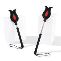 Jouets sexuels, accessoires SM, Pagaie en cuir rétractable Rose, Pagaie d'entraînement pour esclave féminine, Punition alternative, Bondage