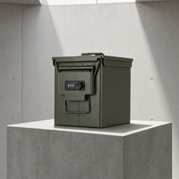 Boîte de rangement rectangulaire épaissie sécurisée pour la maison, le véhicule et les voyages avec serrure à combinaison portable