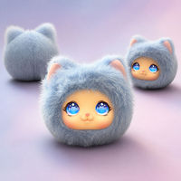 Peluche interactive 4G eSIM à commande vocale IA, douce et moelleuse, en coton PP, avec oreilles de chat mignonnes, compagnon pour enfants, cadeau