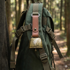 कारखाने प्रत्यक्ष पालतू बेल पेंडेंट डिजी कुत्ते प्रशिक्षण घंटी धातु लोहे के क्रिसमस सजावट जोर से चमड़े के बकल - Product Image 3