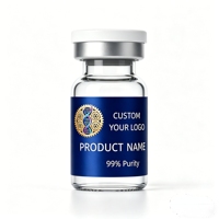 Autocollants en vinyle imperméables de haute qualité pour peptides, étiquettes de flacons de 2 ml, 10 ml, 15 ml pour poudre de peptides