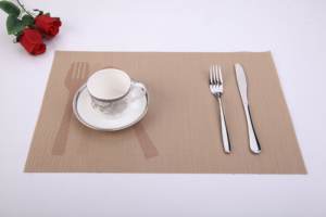 Dessous de verre tissé traditionnel et napperon en PVC résistant à la chaleur famille salle à manger cuisine tasse Table tapis de mariage et tapis cadeau - Product Image 3
