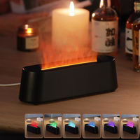 Bureau Usb 300ml feu diffuseur huile essentielle Mini flamme humidificateur diffuseur ménage flamme arôme diffuseur