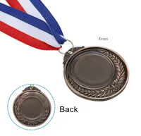 Médailles de récompense personnalisées Gaiying GYMM-001, gagnant, or, argent, bronze, design en émail peint, logo personnalisé, métal 2D 3D, diamètre 6,5 cm, collier