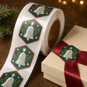 Etichette Decorative per <span class=keywords><strong>Regali</strong></span> Natalizi e Adesivi Festivi per Cesti Beneficiari, Eventi Comunitari e Pacchetti Regalo per le Festività - Product Image 4