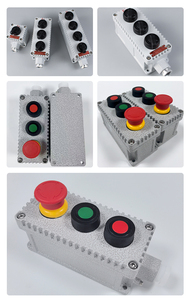 Nút chống cháy nổ 220V 380V với núm kết hợp 2-3-4 la53 đèn báo dừng khẩn cấp hợp kim nhôm - Product Image 6