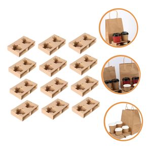 Bandeja <span class=keywords><strong>de</strong></span> Cartón Corrugado Desechable, Impermeable y Ecológica, Portavasos Plegable con Impresión Personalizada, <span class=keywords><strong>Cajas</strong></span> <span class=keywords><strong>para</strong></span> Llevar Café - Product Image 3