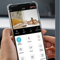 Mini caméra de surveillance intelligente pour la maison avec vision nocturne H.264, garantie 1 an, audio unidirectionnel, capteur CMOS pour la sécurité intérieure