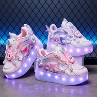 Chaussures de roller pour hommes 2023 avec empeigne respirante, couleurs claires, lumières, cadeau de Noël sportif pour enfants