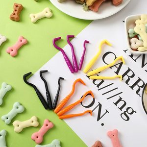 Mới kép răng Tick Twister PP PET PUPPY Kitten Boy Cô gái làm sạch bọ chét Clip ve Xoắn móc Remover feal đánh dấu loại bỏ công cụ - Product Image 6